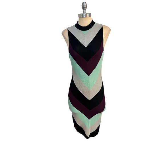 Free People I Got You Chevron Bodycon Dress Size XS - Picture 4 of 8